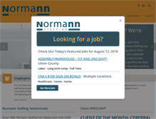 Tablet Screenshot of normannstaffing.com